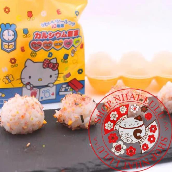 Gia vị rắc cơm Hello Kitty (20 gói/ túi) Nhật bản shopnhatlulu