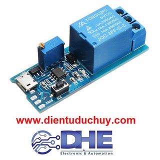 MODULE TẠO TRỄ/TIMER/DELAY TỪ 0 - 24S, NGÕ RA RELAY, ĐIỆN ÁP RỘNG 5- 30 VDC (LÀ LOẠI TIMER ON)