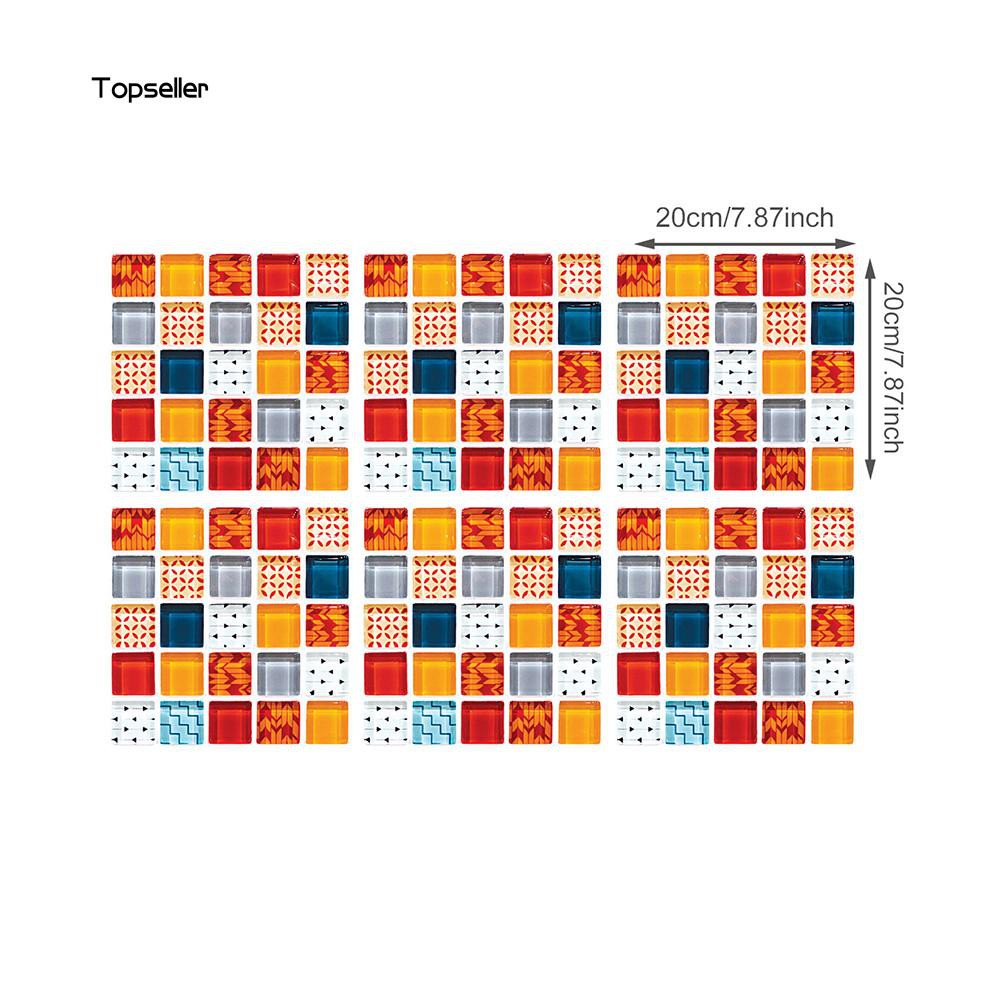 Set 6 gạch ốp tường hoạ tiết Mosaic chống trầy