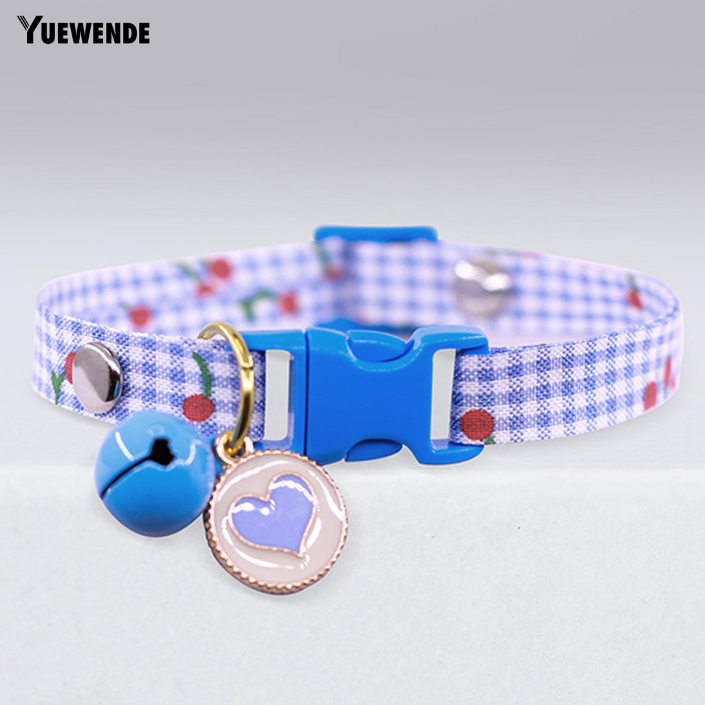 Vòng Cổ Dây Xích Đeo Cổ Họa Tiết Cherry Không Mùi Có Chuông Cho Cún Cưng