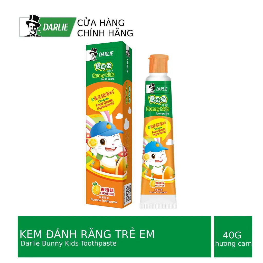 Kem Đánh Răng Darlie Trẻ Em - Hương Cam (40g)