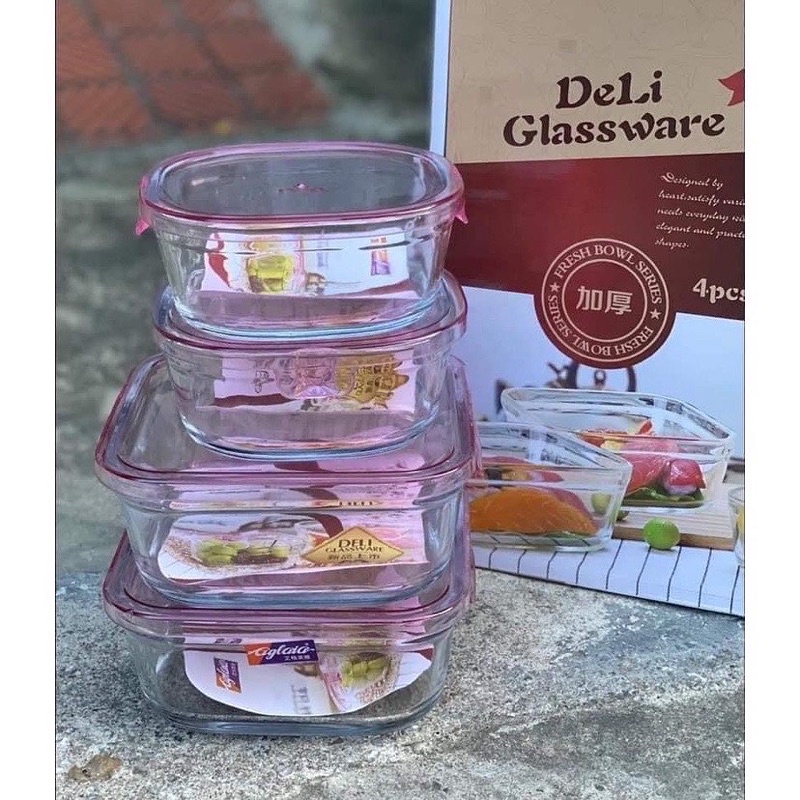 Bộ thuỷ tinh 4 món deli