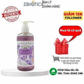 Sữa Tắm Nước Hoa CRABTREE & EVELYN Dưỡng Da Trắng Sáng Mềm Mịn Hương Hoa Lavender Tự Nhiên (330ml)