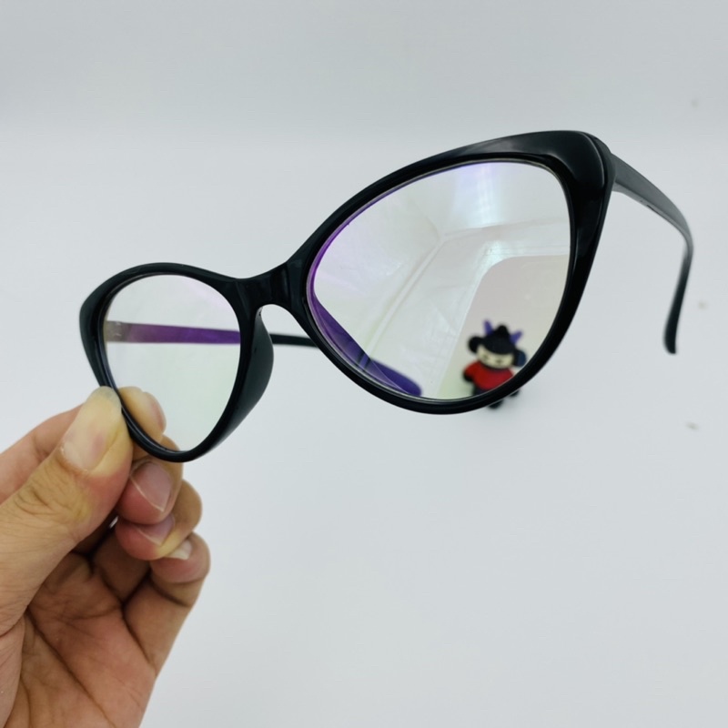 Gọng kính nữ dáng mắt mèo nhựa dẻo 2383 nhận cắt mắt cận, cận loạn, đổi màu