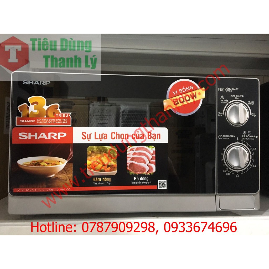 Lò vi sóng Sharp R-205VN(S) 20 lít - ĐÃ QUA SỬ DỤNG