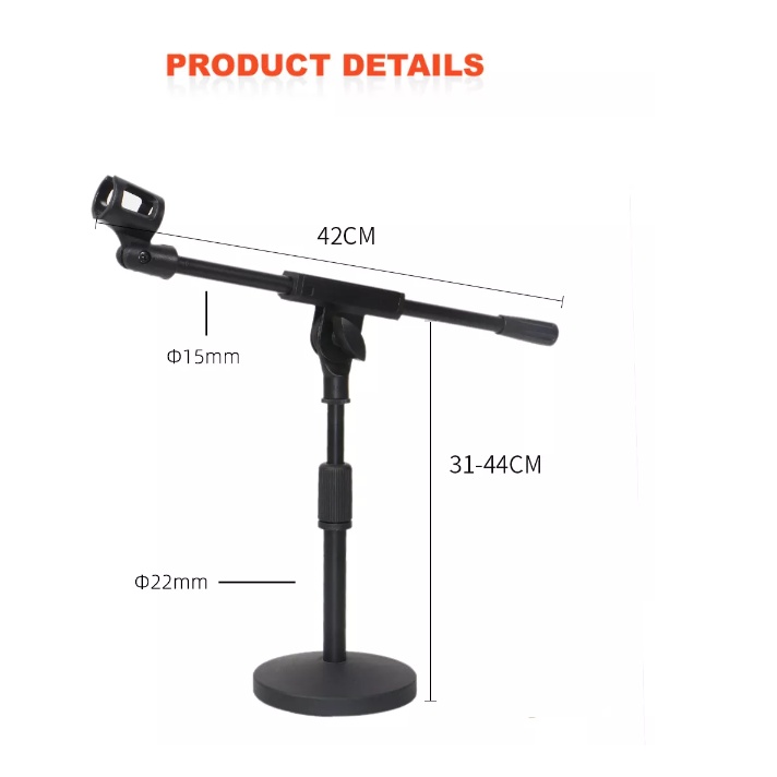 Chân Micro Để Bàn NB 210 - Điều Chỉnh Cao Thấp Từ 30 Đến 70 cm - Chuyên Sử Dụng Gắn Micro Để Bàn, Họp, Phát Biểu