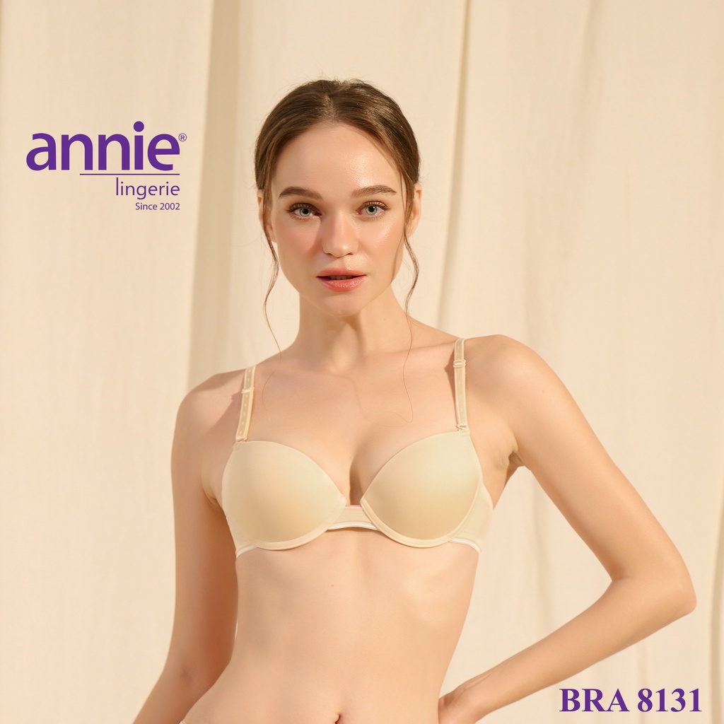 Áo Ngực Cao Cấp Mút Vừa annie Bra 8131 Tạo Rãnh, Nâng Ngực Vừa, Xẻ V Sâu Gợi Cảm,Quyến Rũ, Trẻ Trung Thời Trang, Dễ Mặc