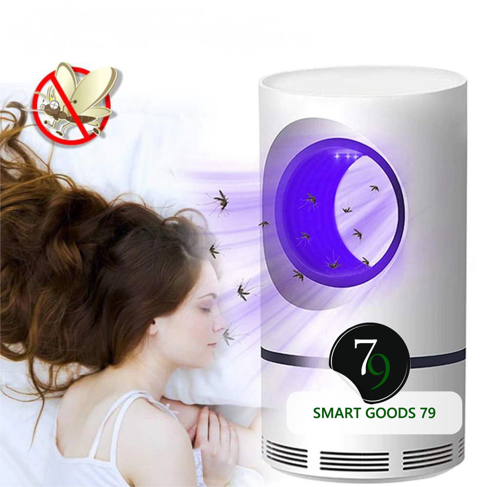 Đèn bắt muỗi hình trụ thông minh bóng hút led tia uv thế hệ mới 2020 đầu cắm cổng usb