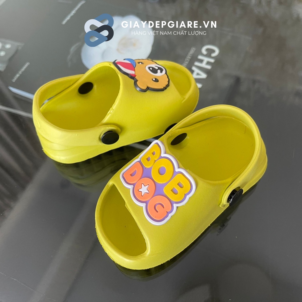 (Size 18-29) Dép Sục Cho Bé Dán Sticker Chú Gấu BOB DOG Dễ Thương Nhẹ Chân Siêu Bền [1180BOBDOG]  - Giaydepgiare.vn