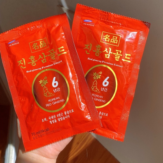 Nước Uống Hồng Sâm 6 Năm Tuổi Hàn Quốc - Tách Lẻ 1 Gói