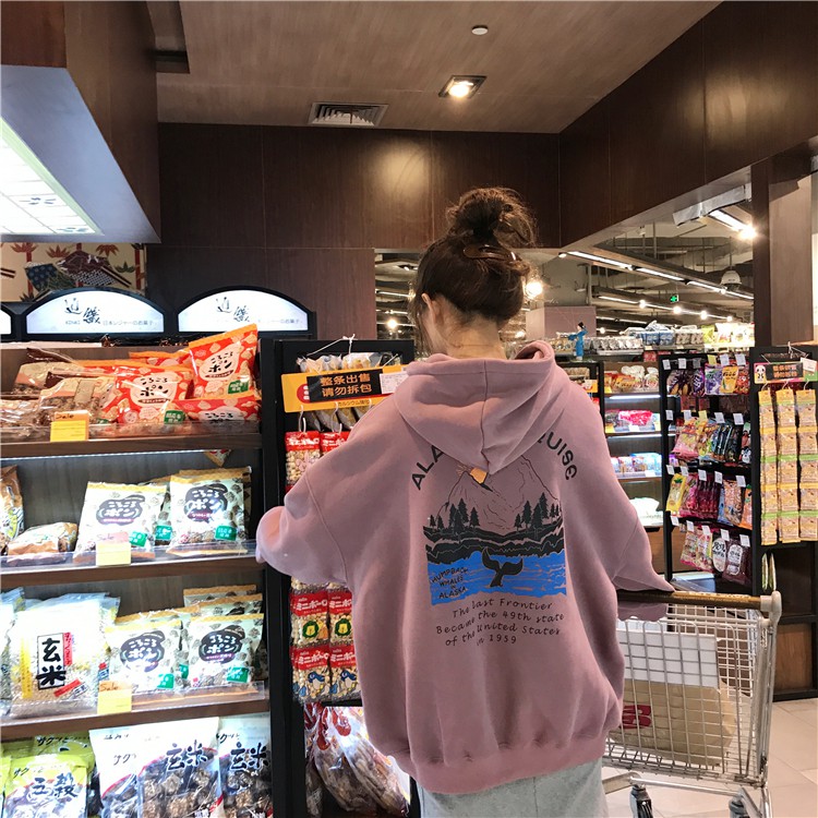 [Áo hoodie nữ] Áo hoodie nữ form rộng nỉ dày hàn quốc thời trang unisex hàn quốc đi học đi chơi học sinh | BigBuy360 - bigbuy360.vn