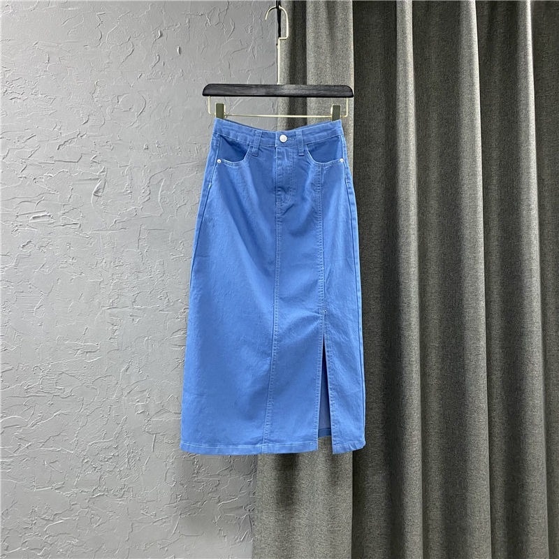 Chân váy jean Lưng Cao Thiết Kế Mới Năng Động Thời Trang