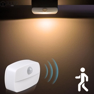 Wireless PIR Motion Auto Sensor LED Night Lights Hallway Closet Stair Room Lamps [REEU]