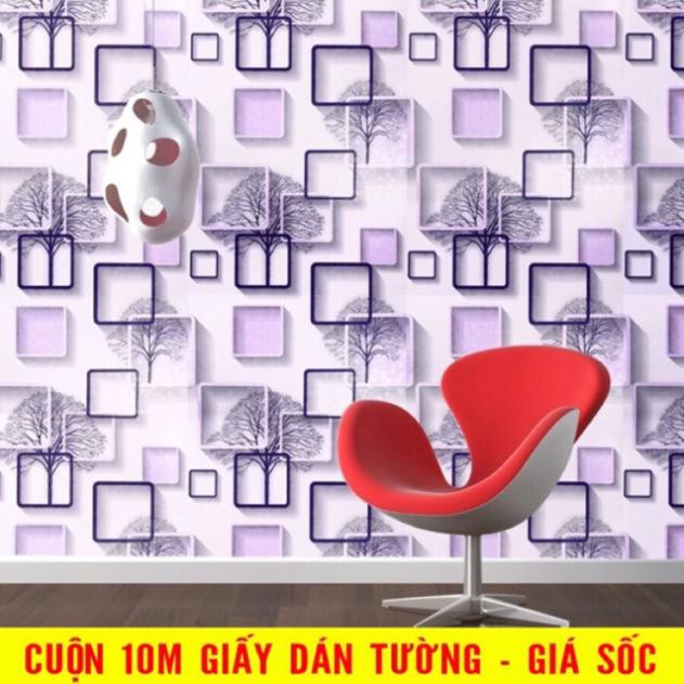 [GIÁ SỈ] 10m Giấy dán tường (decal cuộn) Ô tím