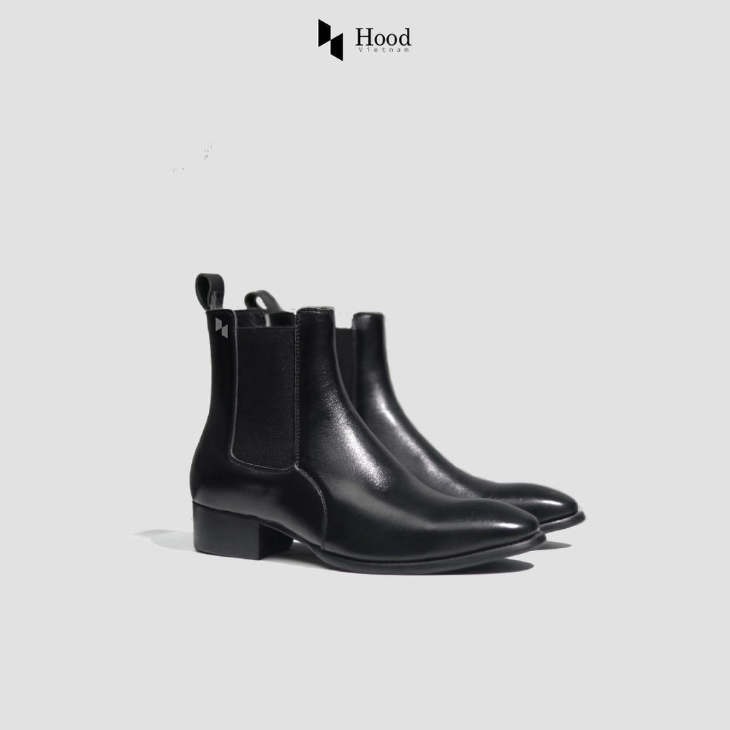 Giày Chelsea Boot Classic - Da bò nguyên tấm - Đế phíp gỗ - Bảo hành 12 tháng Hood HoodVN