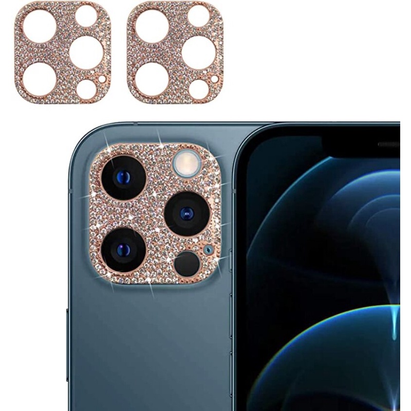 Vòng bảo vệ ống kính máy ảnh đính đá lấp lánh cho iPhone 13 Pro Max
