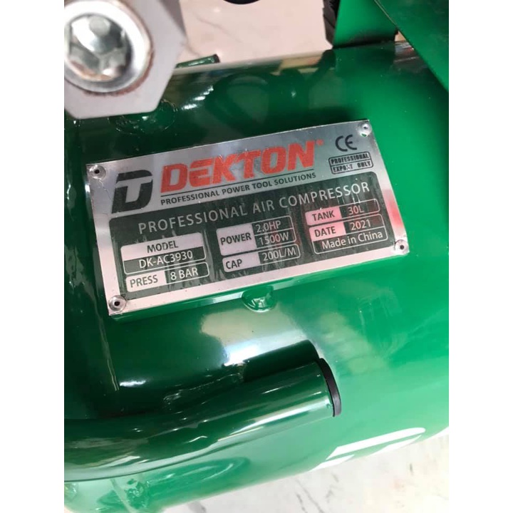 Máy Nén Khí 30 Lít Không Dầu DEKTON DK-AC3930, Máy Hơi Dekton 2HP