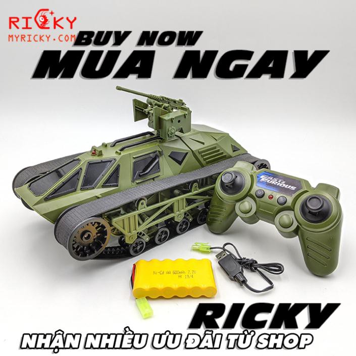 Xe tank điều khiển khổng lồ 20kmh pin sạc Fast&Furious