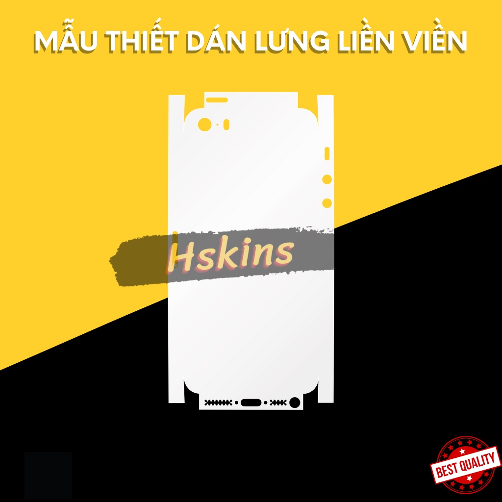 Miếng dán PPF cao cấp iPhone 5 / 5S / 5SE / 5C màn hình và mặt lưng