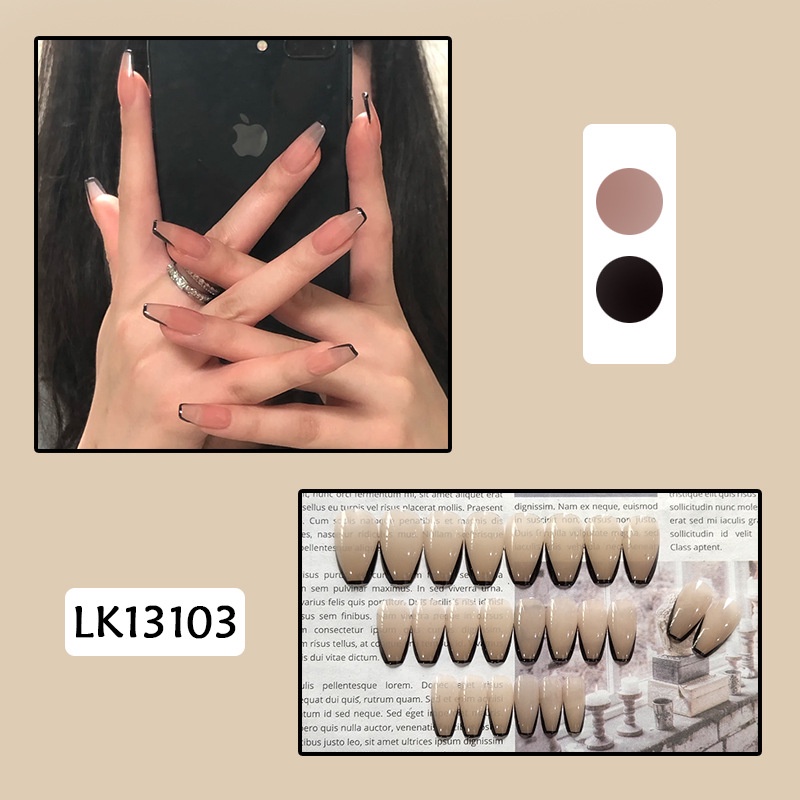 Set 24 Móng Tay Giả Thời Trang Cá Tính Cho Nữ