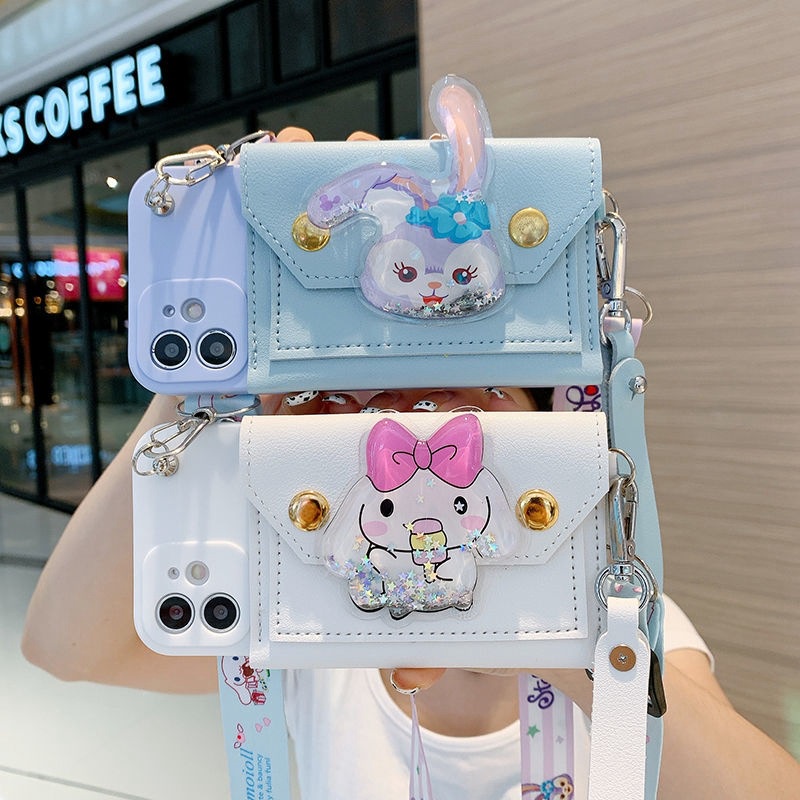 Ốp Điện Thoại Họa Tiết Hoạt Hình Có Nước Kim Tuyến Cho Samsung Galaxy S22 S23 S21 S20 FE Note 20 Ultra 10 Plus