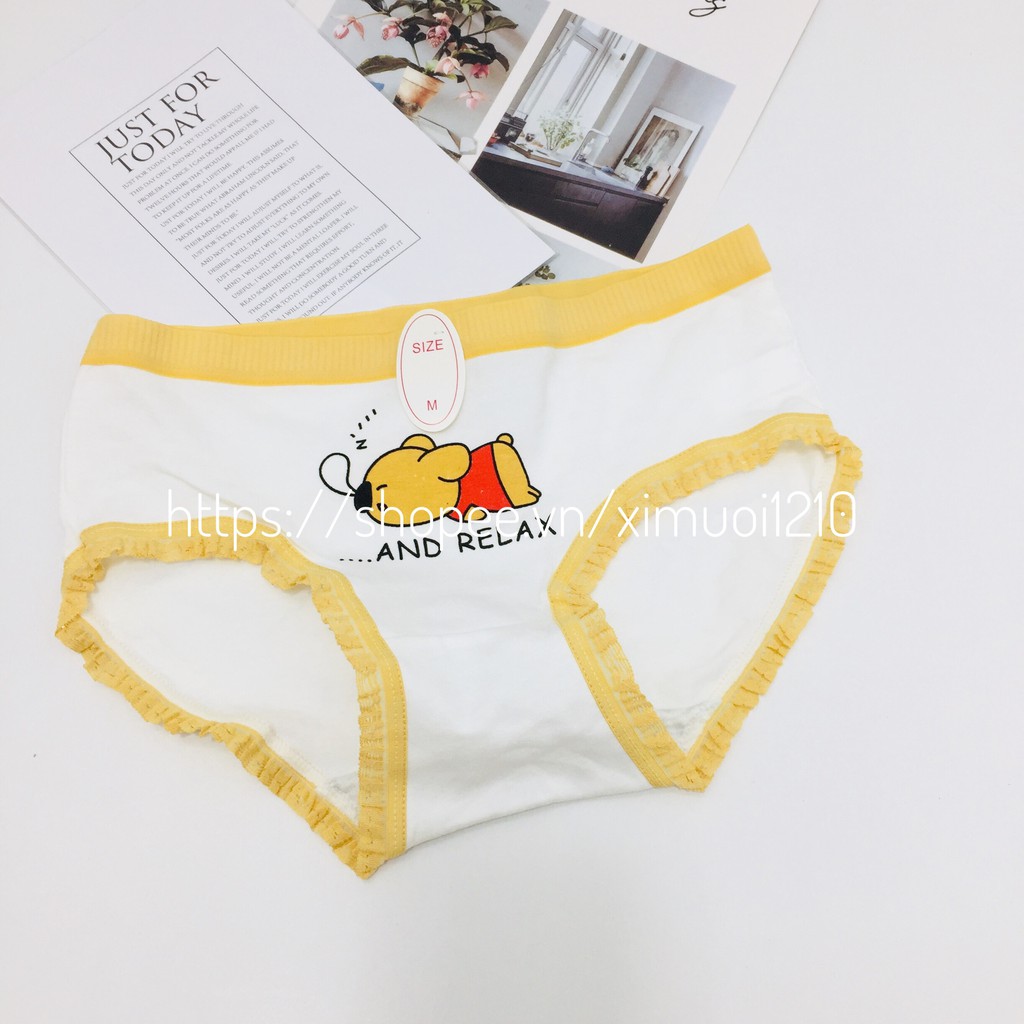 Quần lót nữ_Quần Lót Nữ Cotton HỌA TIẾT GẤU CUTE_SIÊU DỄ THƯƠNG🌞 | BigBuy360 - bigbuy360.vn