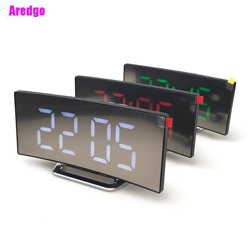 Đồng hồ báo thức kỹ thuật số màn hình LED 7 inch để bàn