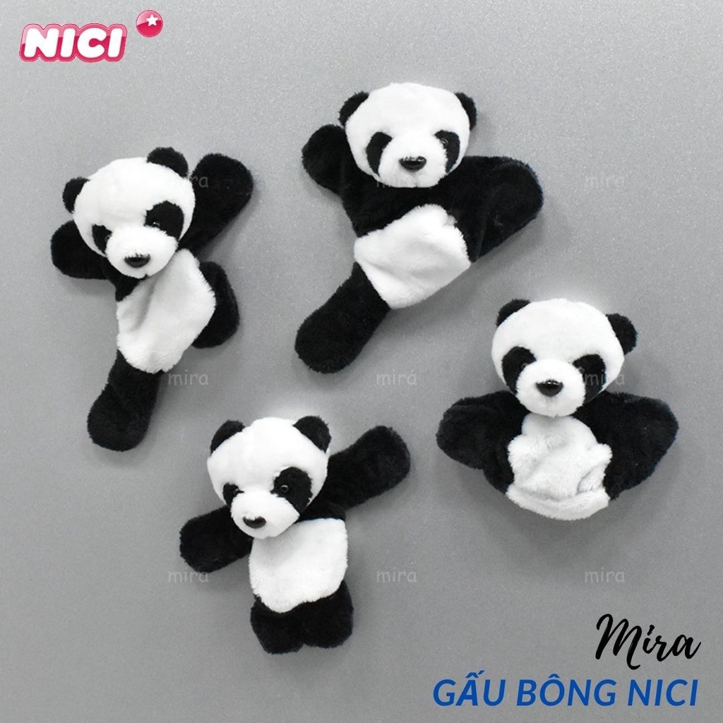 Gấu Bông Có 4 Chân Nam Châm, Hít Dính Tủ Lạnh Thú Nhồi Bông Thương hiệu NICI Quà Sinh Nhật 10cm MIRA-GB28017