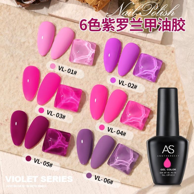 Sơn Gel AS vỏ đen Mã VL ( Cam Kết Chính Hãng - làm khô sơn gel bằng máy hơ uvled )