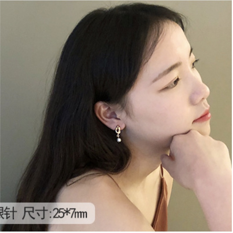 Khuyên tai thanh lịch phong cách Hàn Quốc, sáng đẹp bền màu HALLA