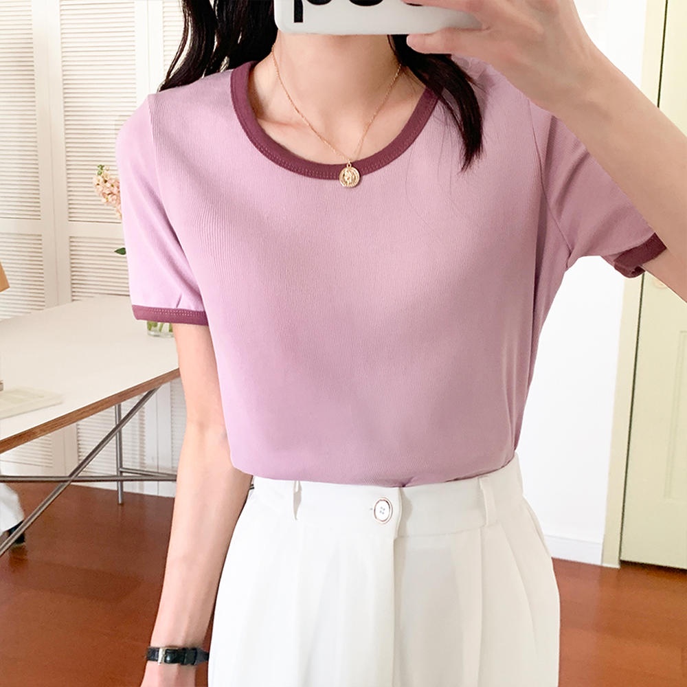 Áo Thun Có Cổ Ngắn Tay Thời Trang Mùa Hè Phong Cách Mới 50538