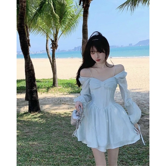 ĐẦM CORSET NƠ NGỰC