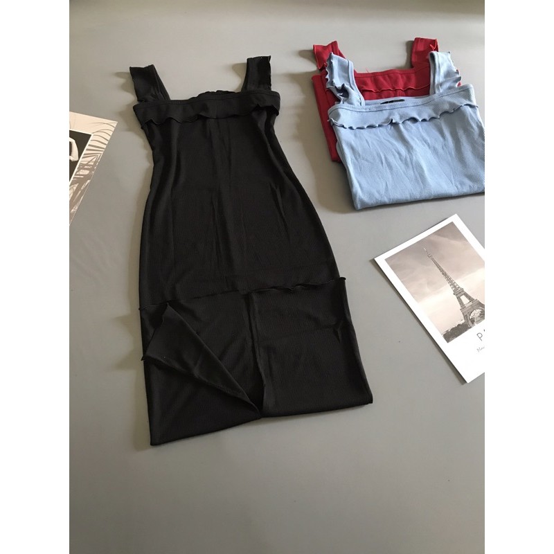 Đầm Body🌸 Váy body dáng dài cánh tiên, bánh bèo xẻ sau🌸 | BigBuy360 - bigbuy360.vn