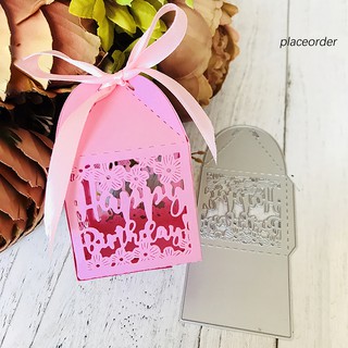 Khuôn Cắt Giấy Làm Từ Kim Loại Hình Lồng Chim Trang Trí Scrapbook