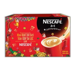 Hộp quà Tết Phát Tài + Phát Lộc - NESCAFÉ 3in1 Cà Phê Sữa Đá + NESCAFÉ 3in1 Đậm đà hài hòa Với Ly Sứ Nescafe