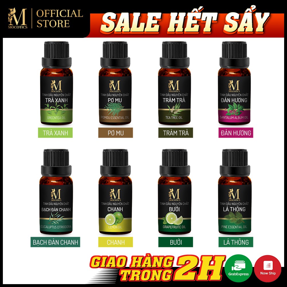 [Mã BMBAU50 giảm 10% đơn 99k] Tinh Dầu Thiên Nhiên Mocotics 10ml | Tự Chọn Mùi | Có Giấy Kiểm Định Của QUATEST3