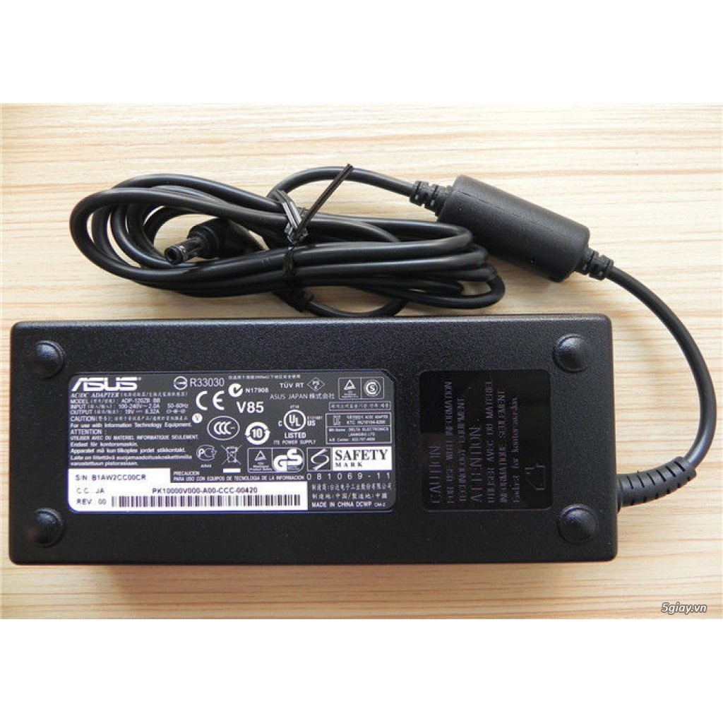 Sạc Laptop ASUS 19V 6.32A 120W ROG FX504 GL502V GL752VW GL552VW N750 -A15-120P1A PA-1121-28 chân 5.5*2.5mm