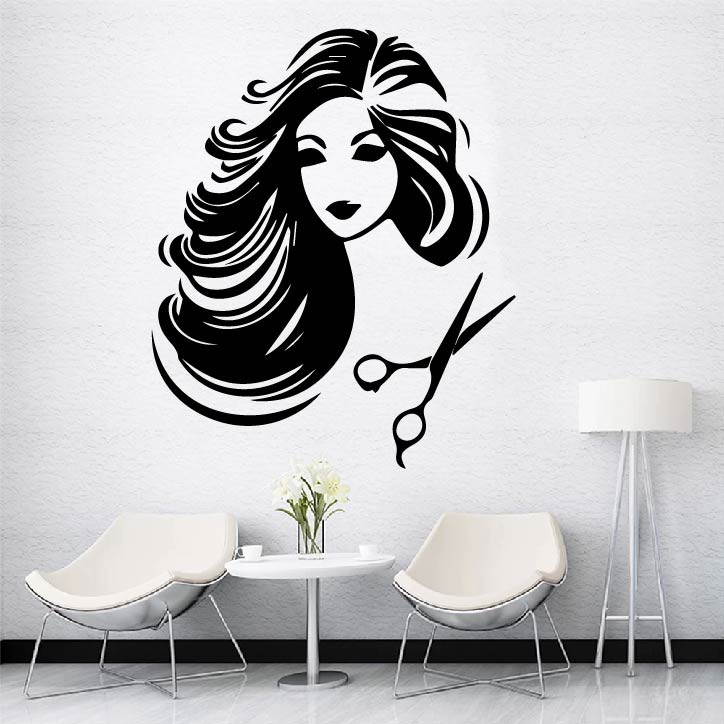 Decal Trang trí Barber, Salon cắt tóc thu hút khách hàng, tăng doanh thu P3