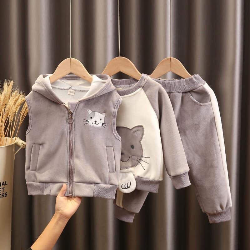 Set bộ 3 chi tiết cho bé trai bé gái