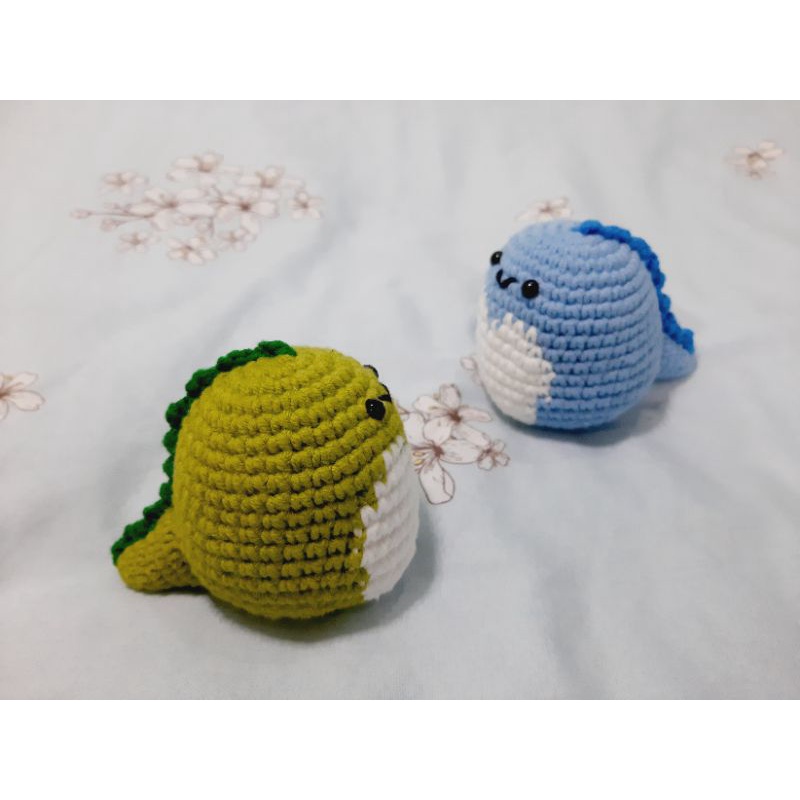 Móc khóa thú len tròn ủm: Totoro, khủng long, cáo, thỏ - Amigurumi cute keychain