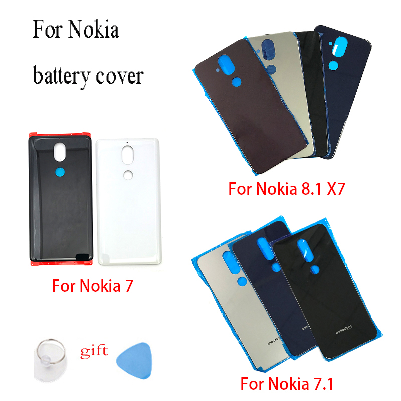 Nắp Lưng Điện Thoại Bằng Kính Thay Thế Chuyên Dụng Cho Nokia 7 7.1 / 5.1 Plus / X5 / 6.1 Plus / X6 / 8.1 / X7