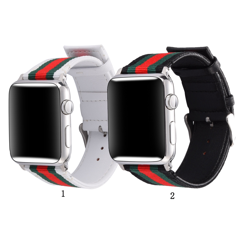 Dây đeo bằng sợi nylon dành cho đồng hồ thông minh Apple Watch Series 1 2 3 4 5 6 SE 38mm 40 42 44