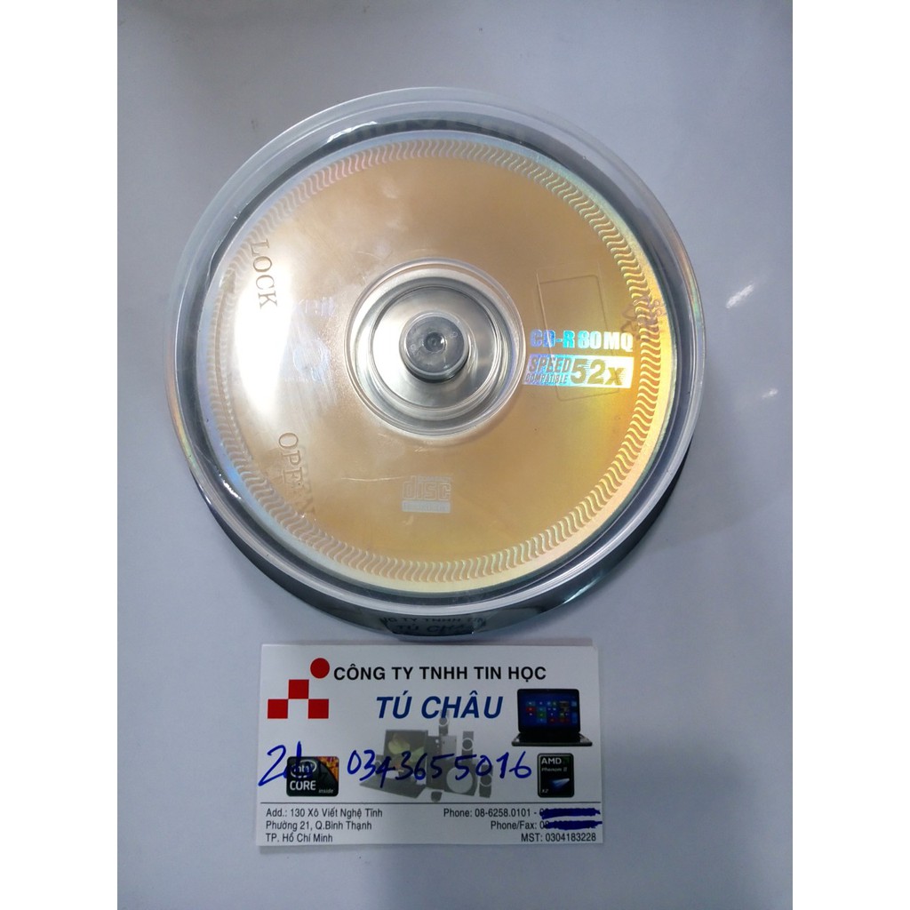 Đĩa trăng CD-R MAXELL CD-R80MQ Speed Compatible-52X-700MB-80MIN_Hộp 10 Cái