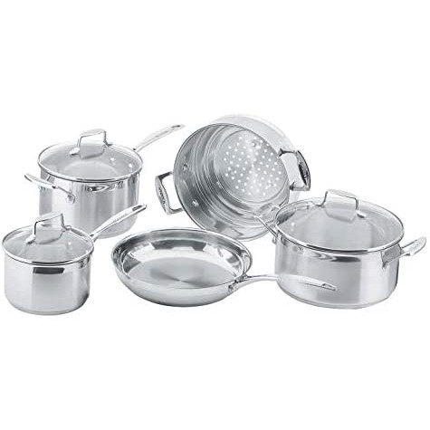 Bộ 5 nồi chảo inox từ cao cấp Scanpan Impact, thiết kế 3 lớp, an toàn sức khỏe, hàng chính hãng  71080000