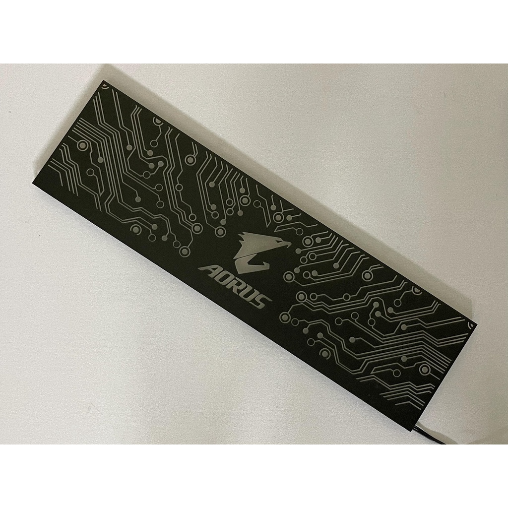 Cover Che Nguồn Máy Tính Led RGB Đồng Bộ Hub Coolmoon Và Mainboard(3Pin 5V) - Họa Tiết Mạch Điện Vô Cực và Logo Các Hãng