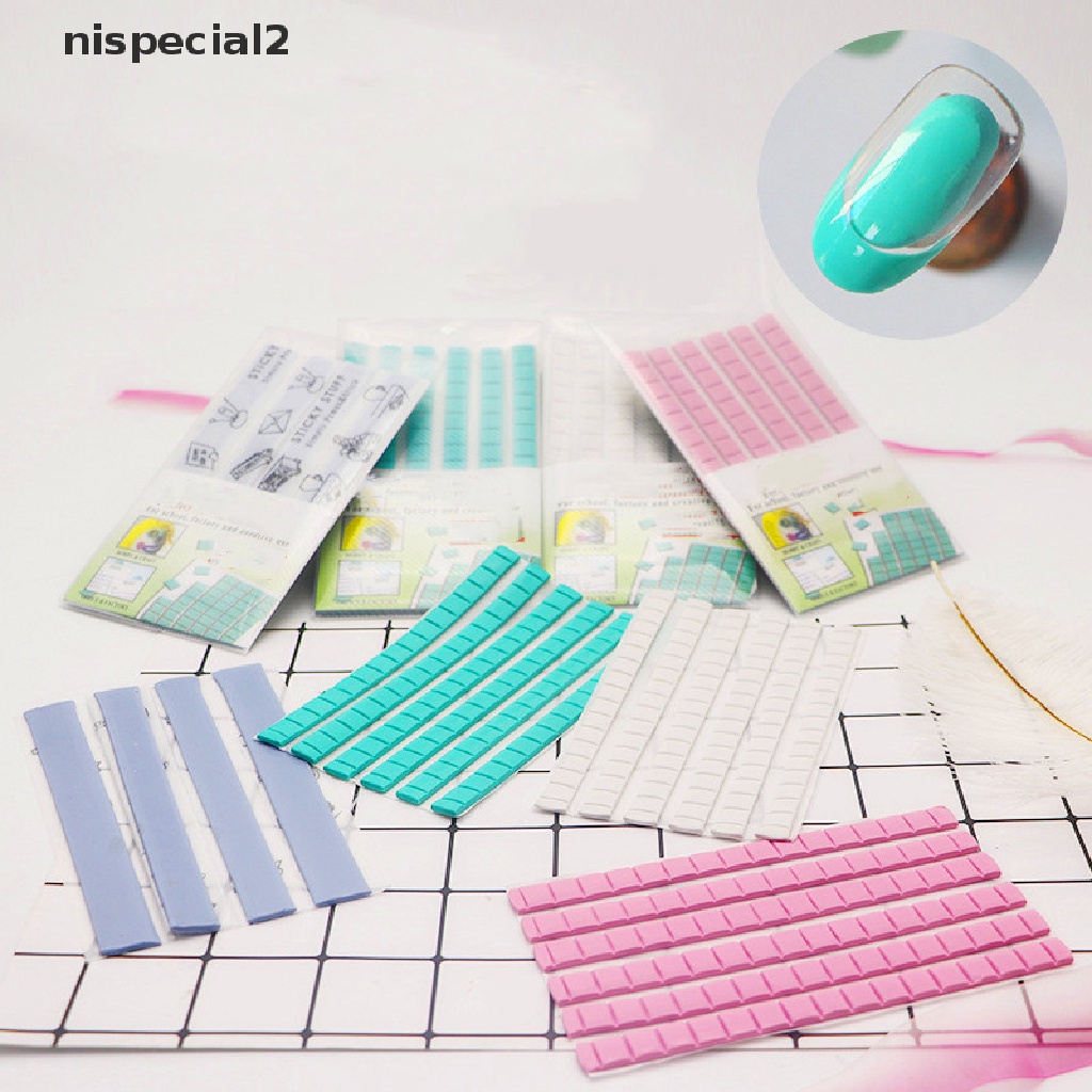 [nispecial2] DIY Nail Fixing Clay Glue Adhesive Reusable Nail Practice Stander Tips Display [new]
