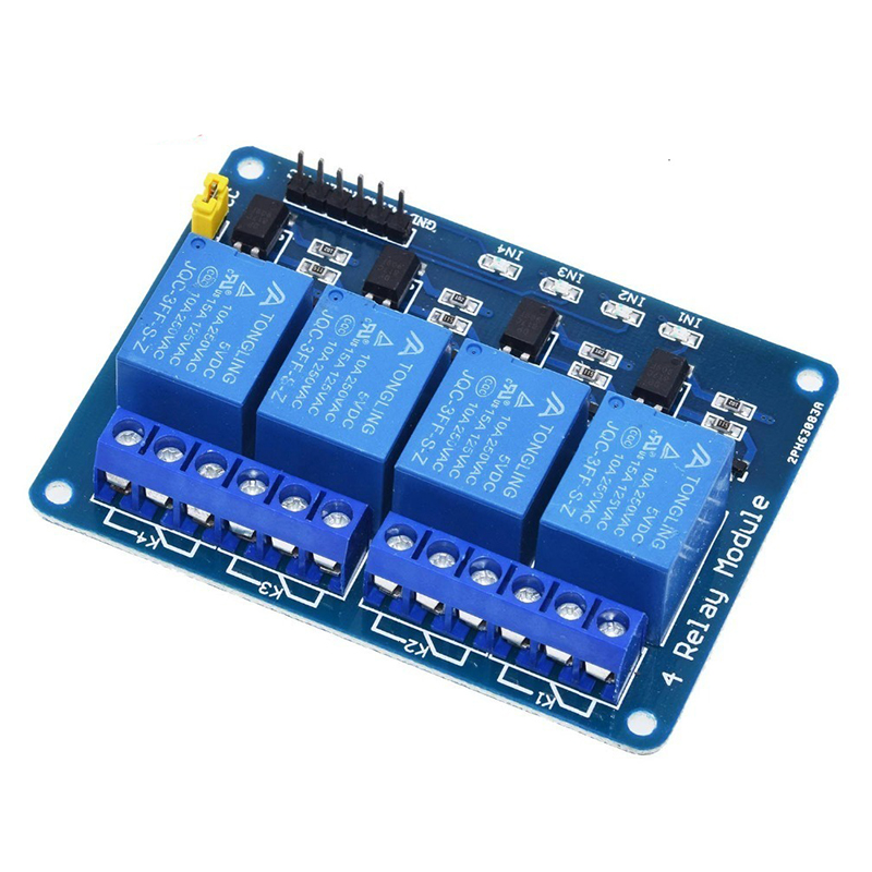 Mô Đun Rơ Le 4 Kênh 12V Kèm Rơ Le Cách Ly Quang Đầu Ra 4 Chiều Dành Cho Arduino