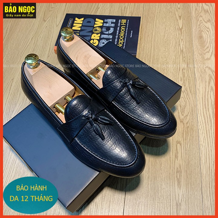 Giày da nam BẢO NGỌC STORE - Giày lười nam kiểu dáng Hàn Quốc✅ ĐẾ KHÂU CỰC CHẮC CHẮN ✅Bảo hành nổ da 12 tháng - M | BigBuy360 - bigbuy360.vn