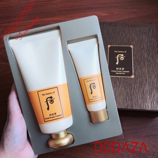 [180Ml] Sữa Rửa Mặt Whoo Vàng Facial Foam Cleanser