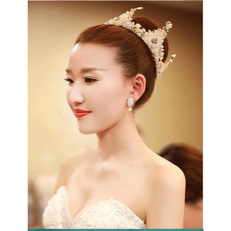 Vương Miện Đính Đá Pha Lê Lấp Lánh Dùng Trang Trí Bánh Kem Sinh Nhật